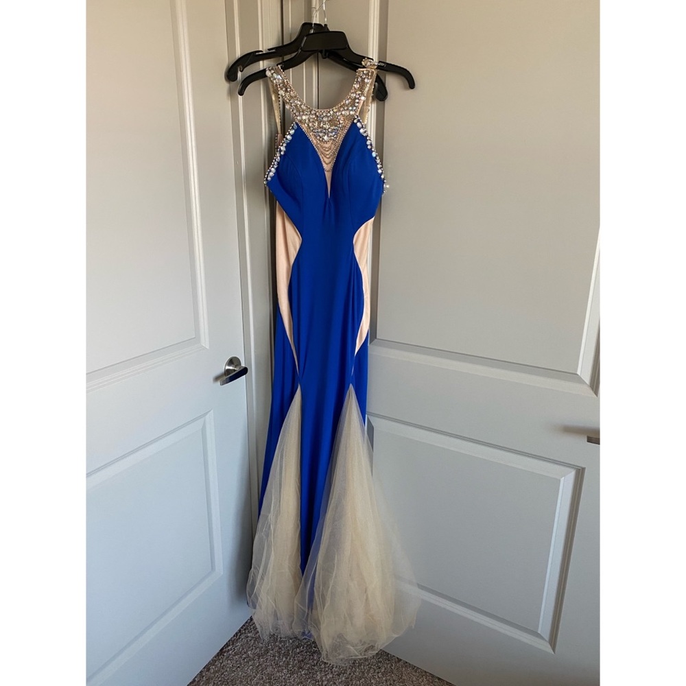 Blue Rachel Allen formal dress